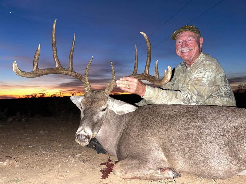 image of hunter with mexico trophy deer